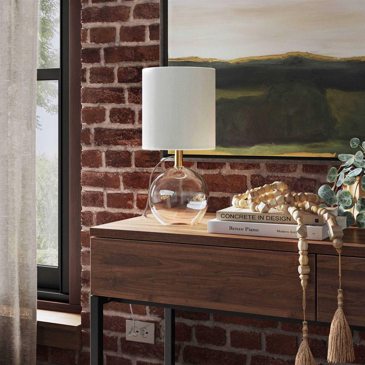 Threshold Glass Sphere Mini Table Lamp Clear