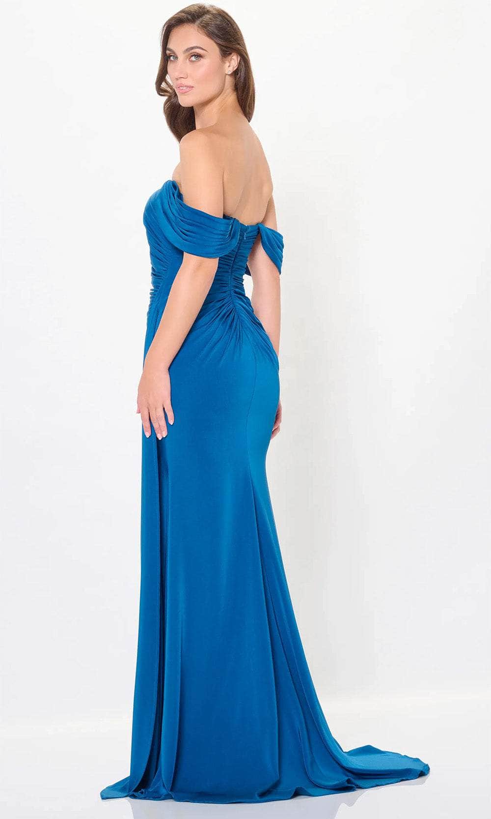 Ruched Mermaid Evening Gown