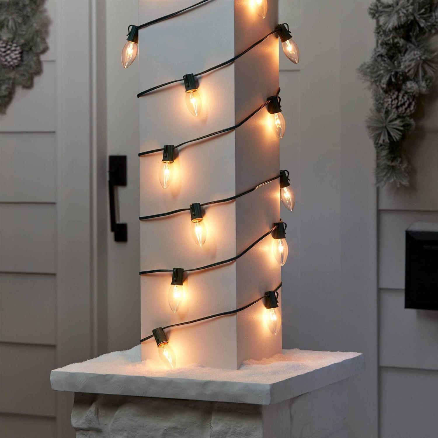 Wondershop 20ct Incandescent C9 Christmas String Lights Green Wire