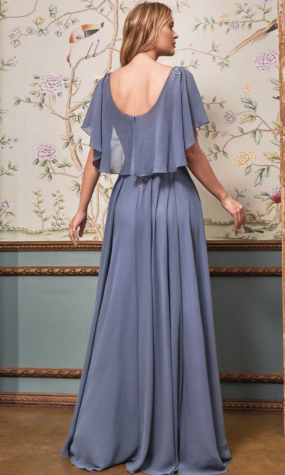 Illusion Bateau Chiffon Formal Dress