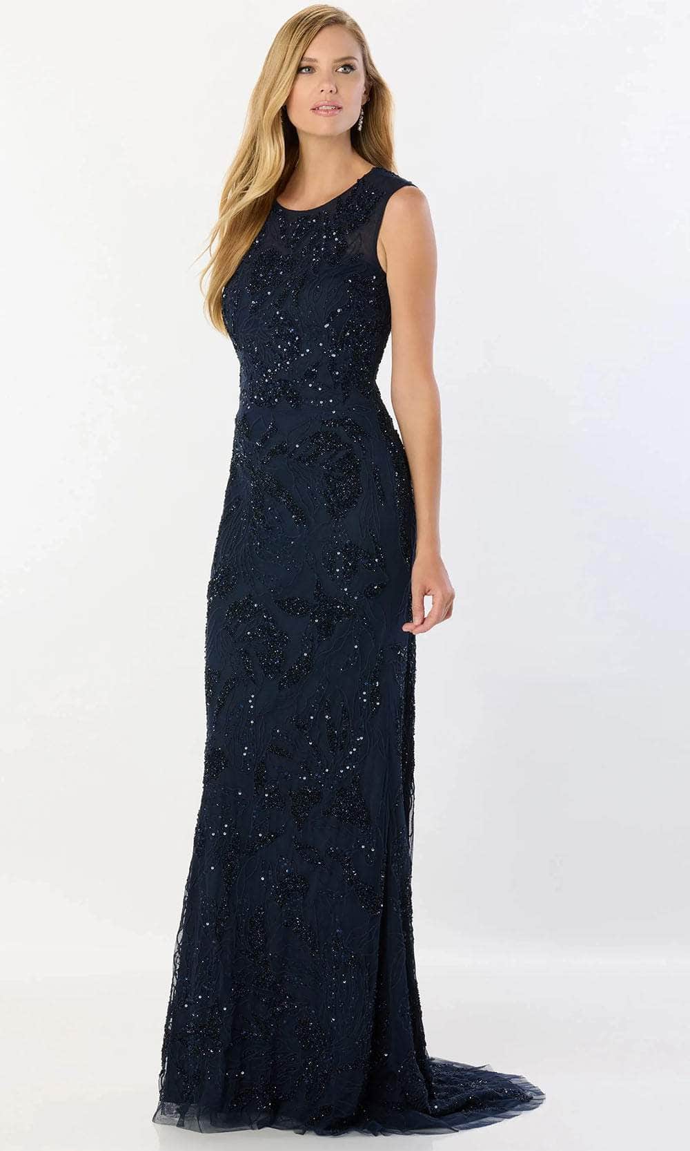 Sleeveless Jewel Mother of the Bride Dress