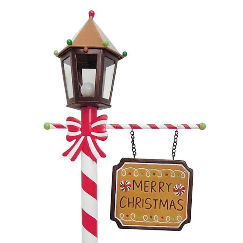 At Home 20 Led Merry Christmas Metal Lamp Post