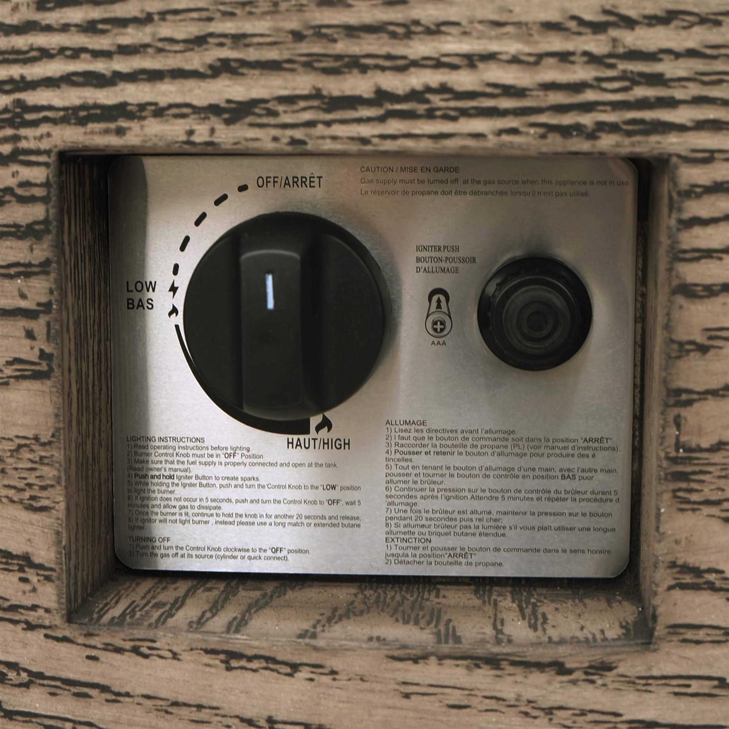 Christopher Knight Home Aidan Outdoor 50,000 BTU Rectangular Fire Pit