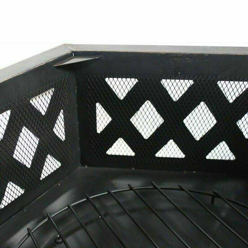 Outdoor Fire Pit Wood Burning Heater for Patio Deck