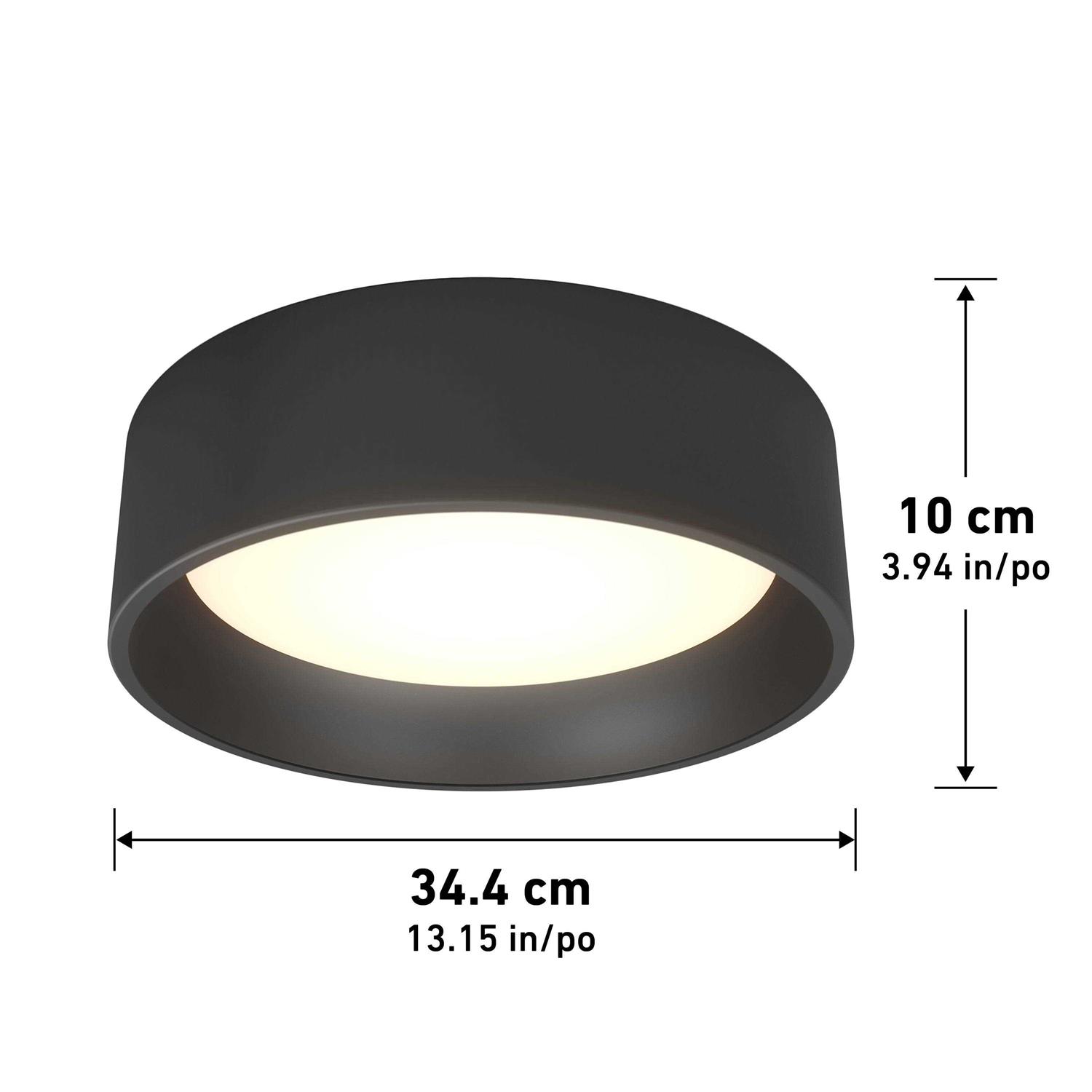 Artika Alton Integrated LED Flush Mount Black
