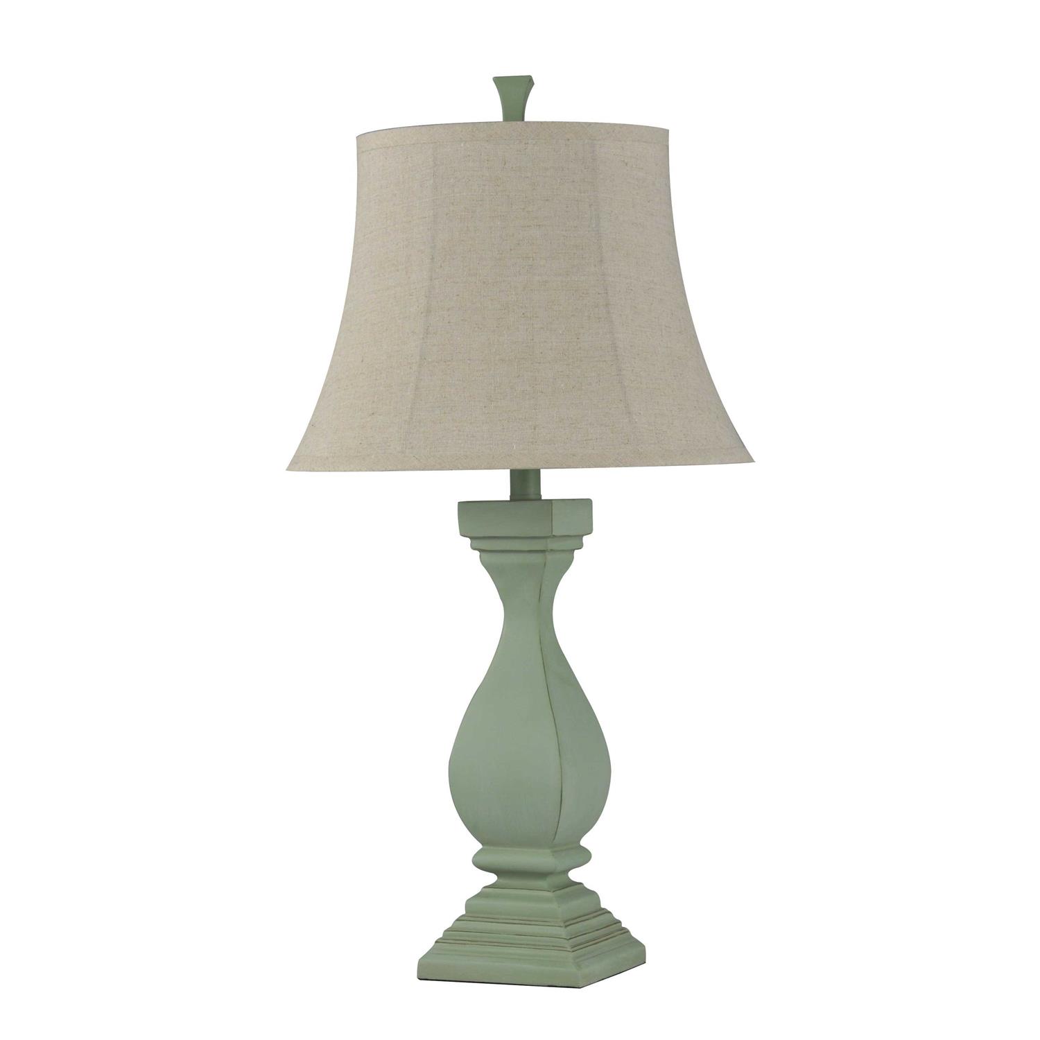 StyleCraft Poly Sea Grass Green Table Lamp L33817DS