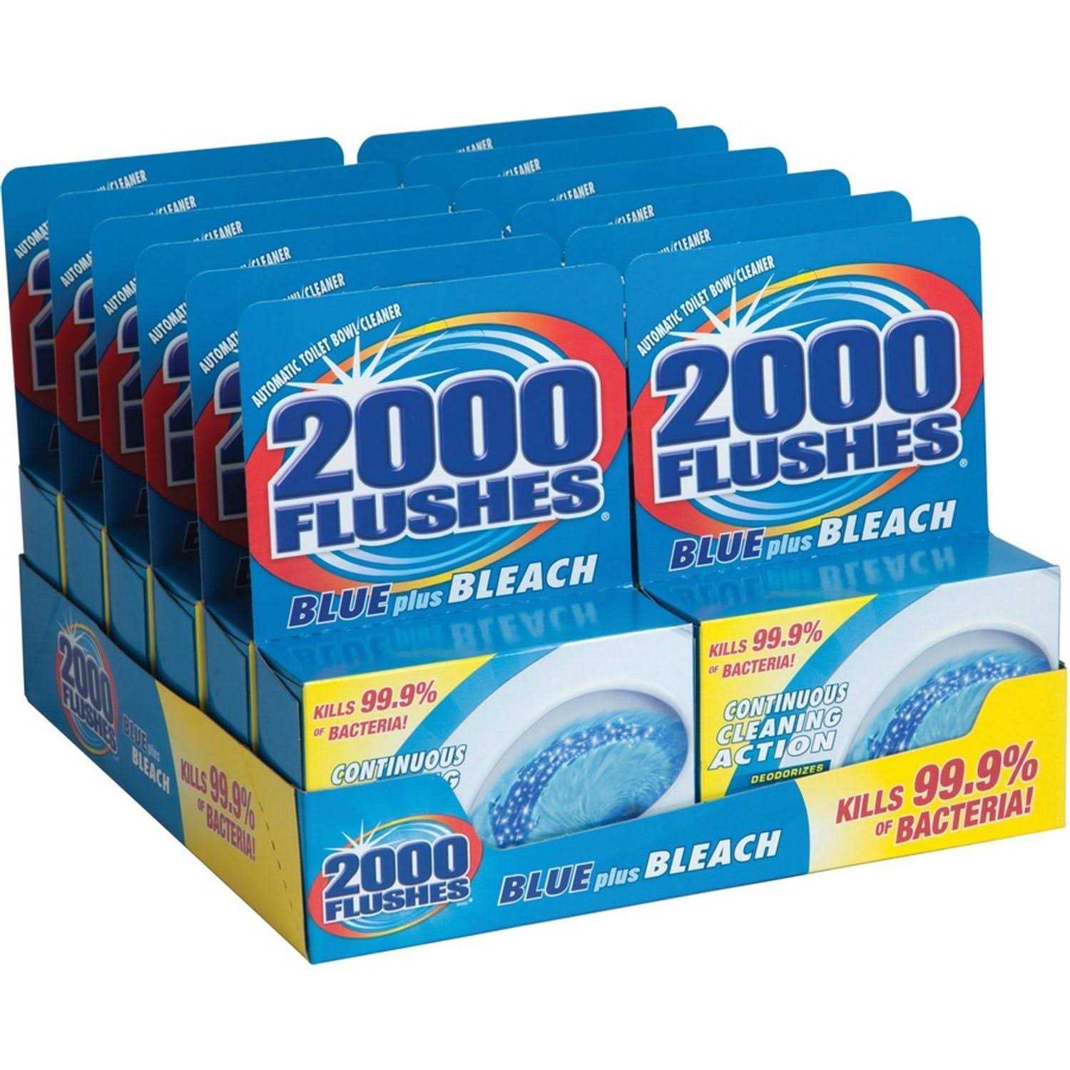 2000 Flushes Blue Bleach Bowl Cleaner