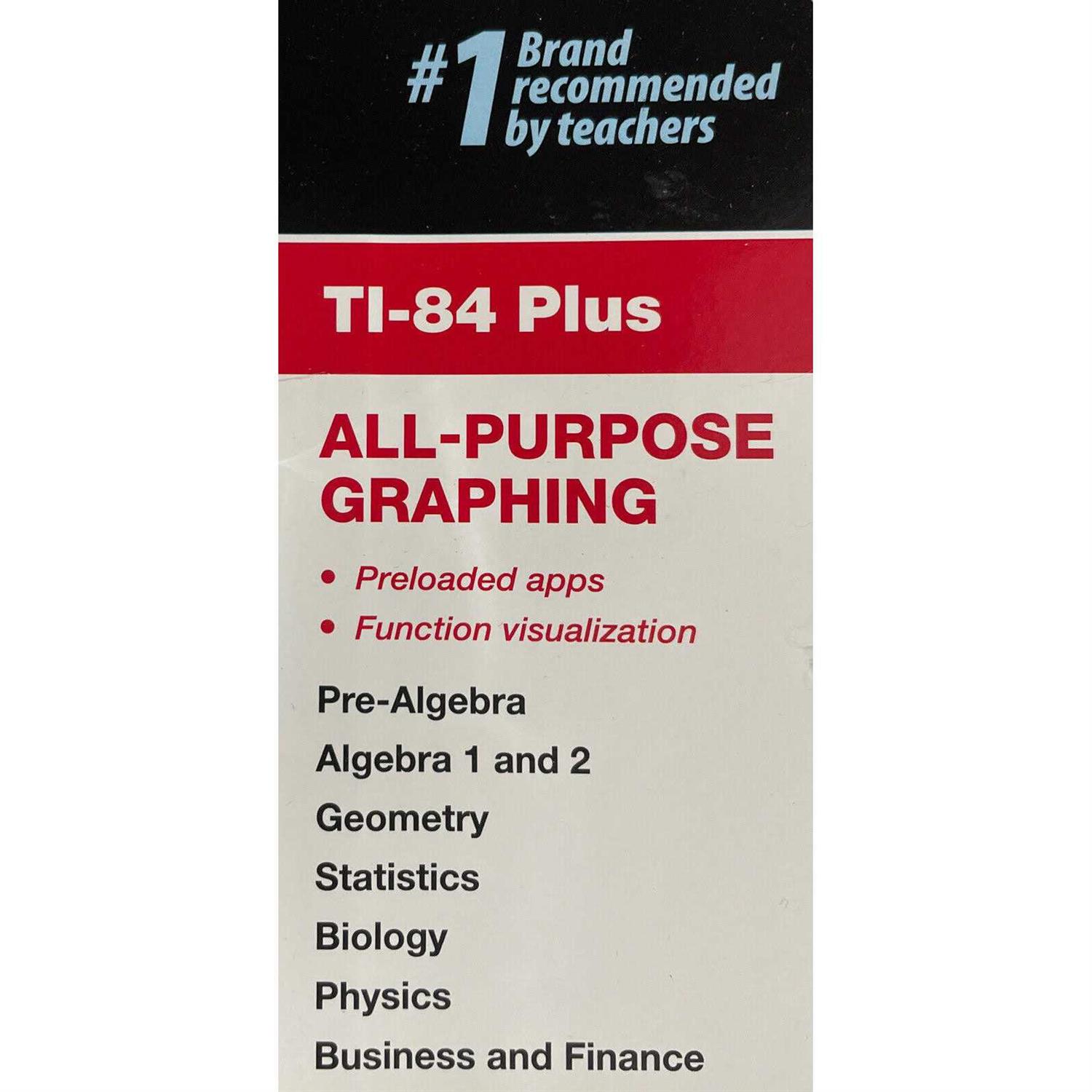 TI-84 Plus Calculator Texas Instruments Graphing