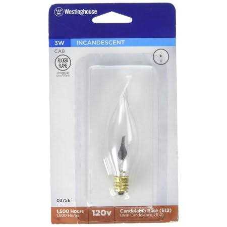 Westinghouse 3W Clear Flicker Flame Bulb