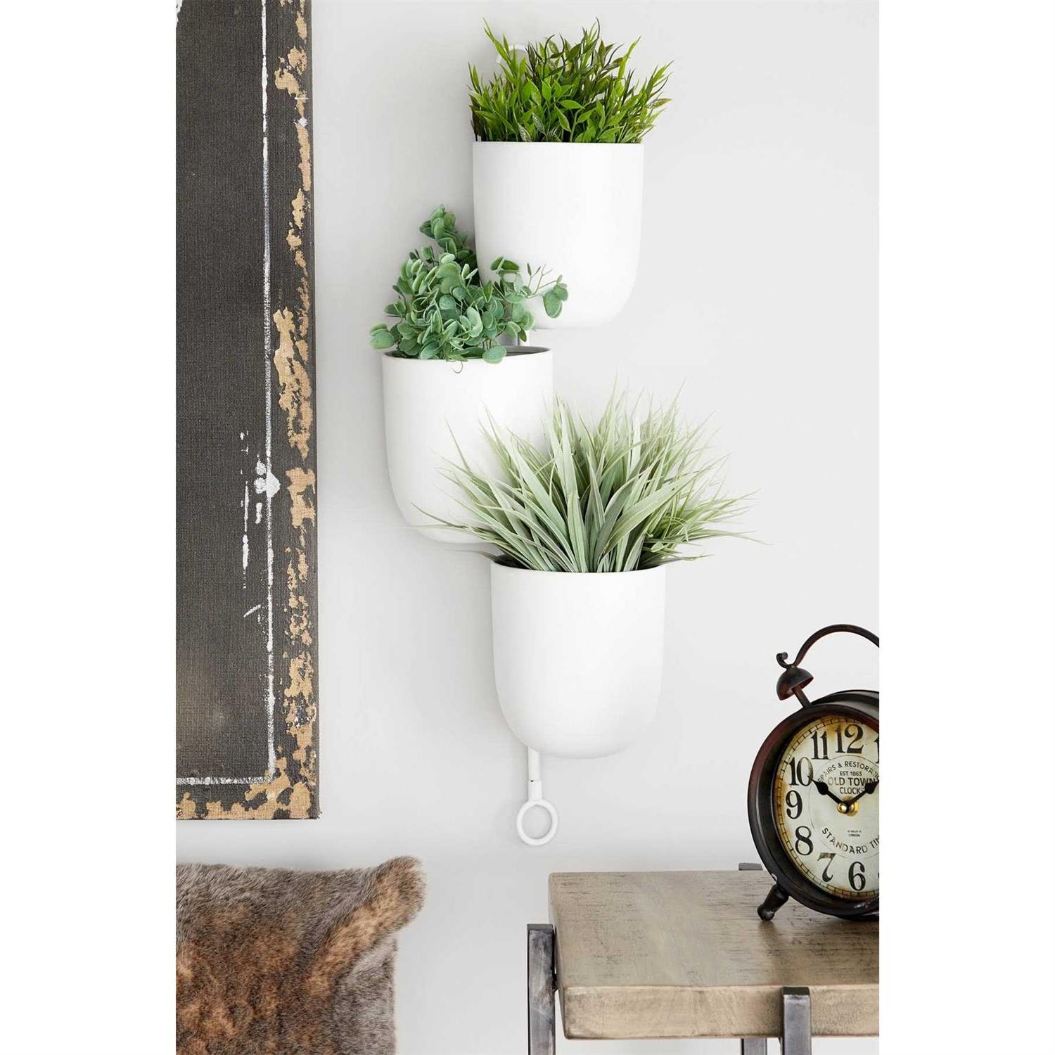 The Novogratz Contemporary Metal Hanging Wall Planter Rack