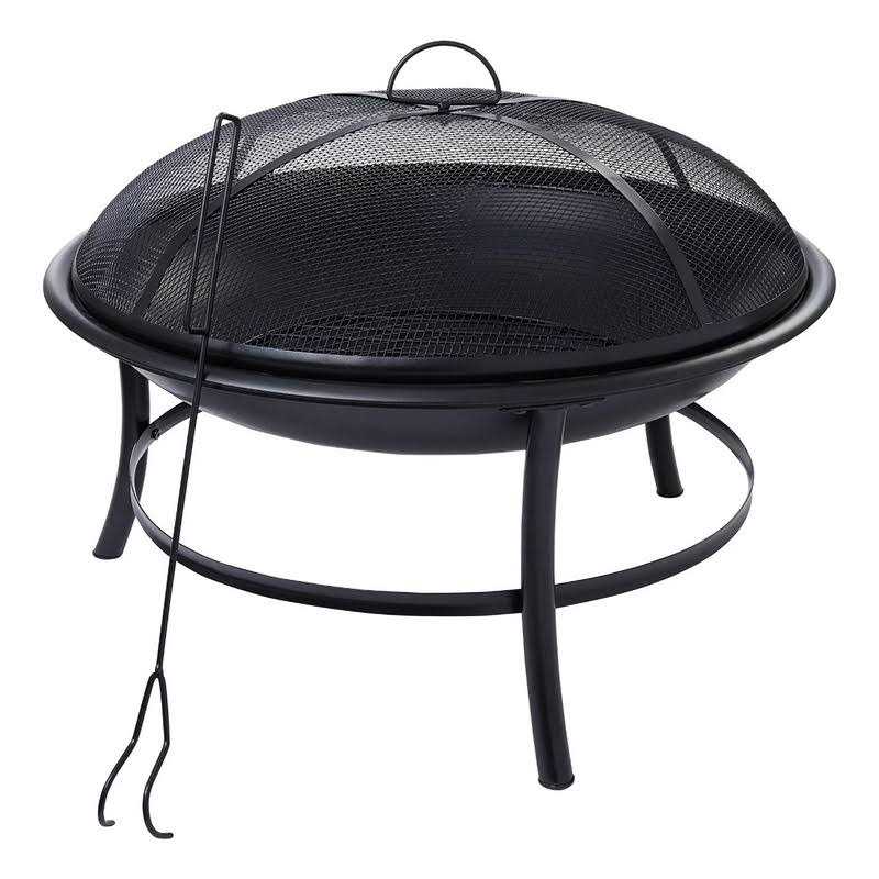 Mainstays Owen Park 28 inch Round Wood Burning Fire Pit