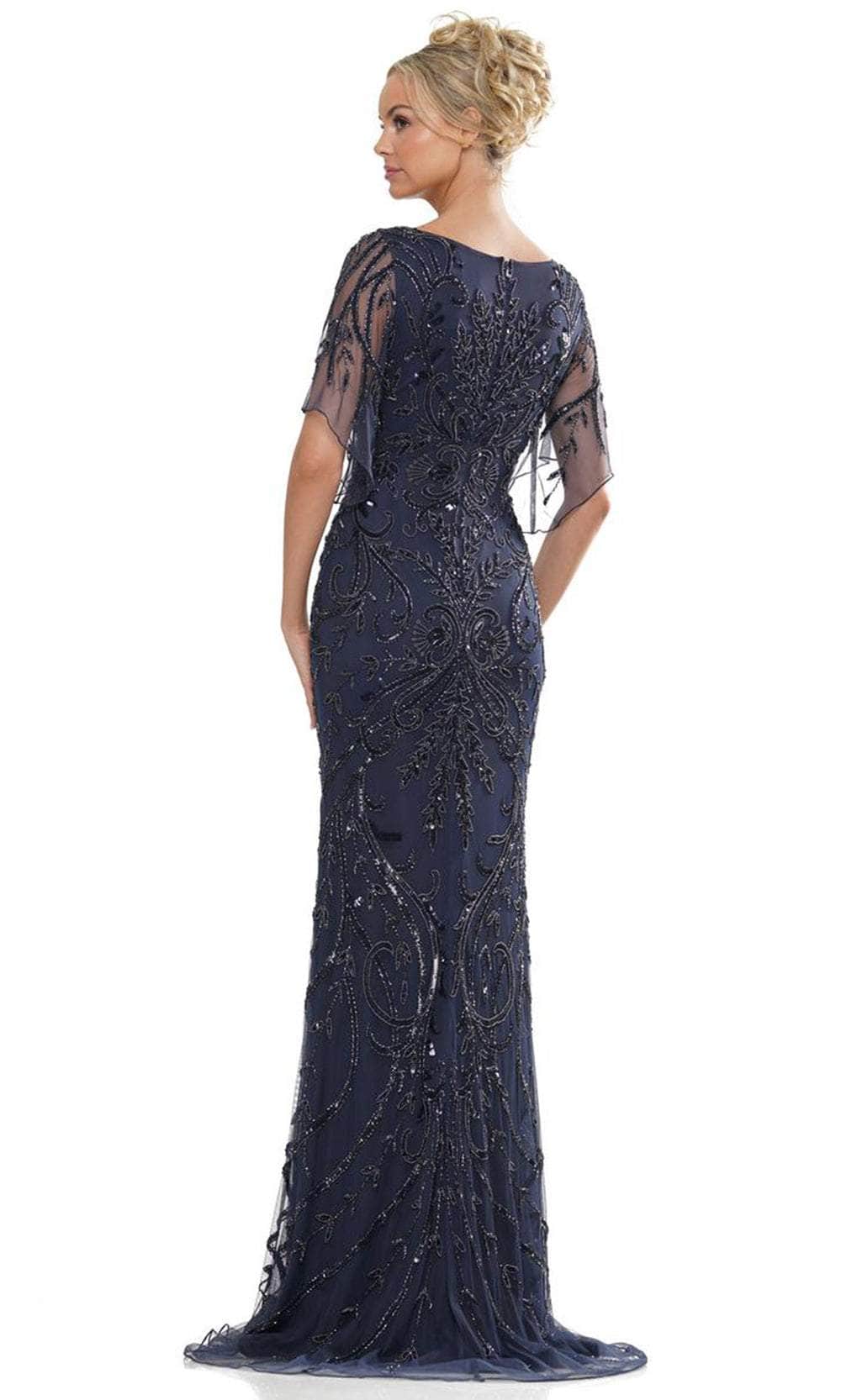 Bateau Neck Sequin Long Dress
