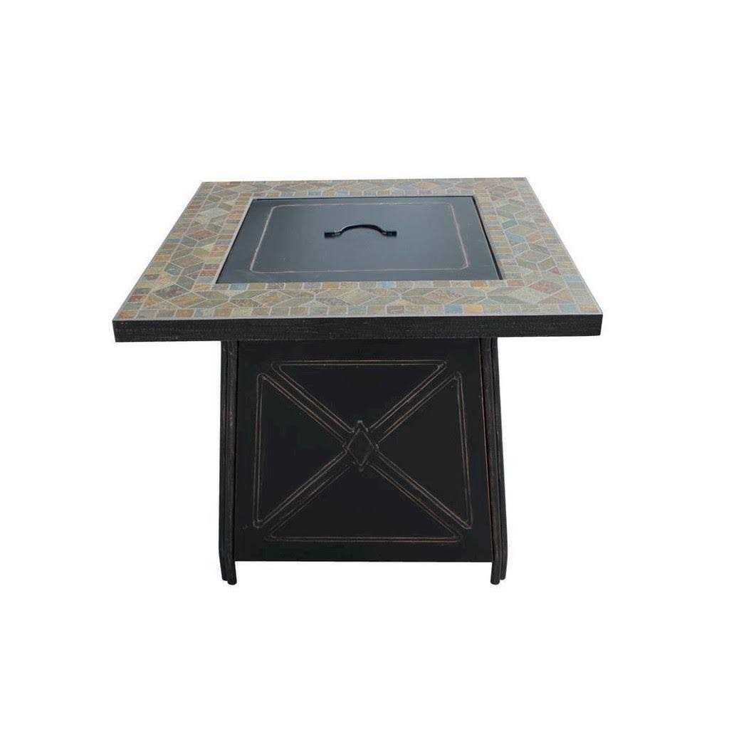 Hampton Bay Crossridge 50,000 BTU Antique Bronze Gas Fire Pit