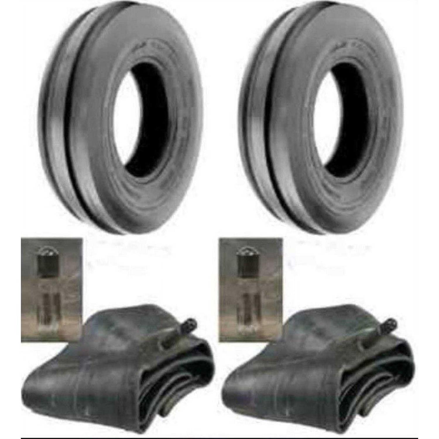 Two Tri Rib Heavy Duty tractor tires W/tubes F2