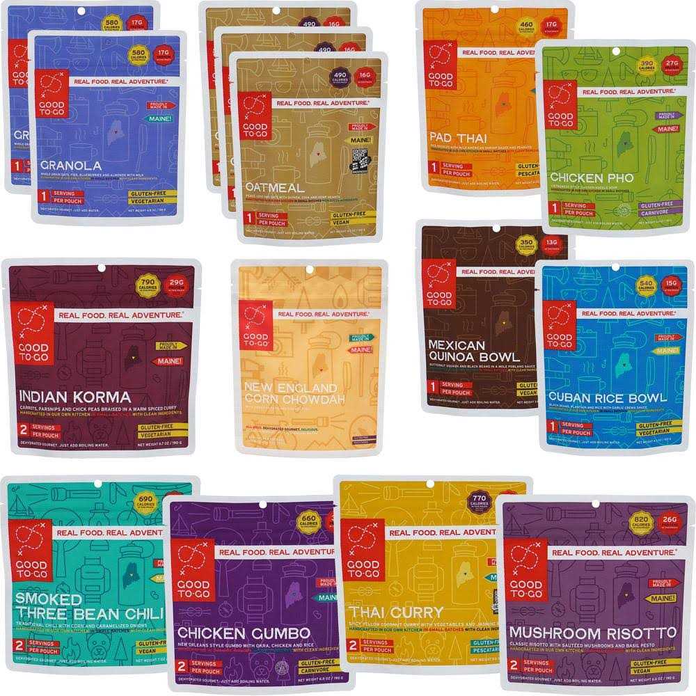 Good To-go Long Trail Food Kit Camping Food Backpacking Food