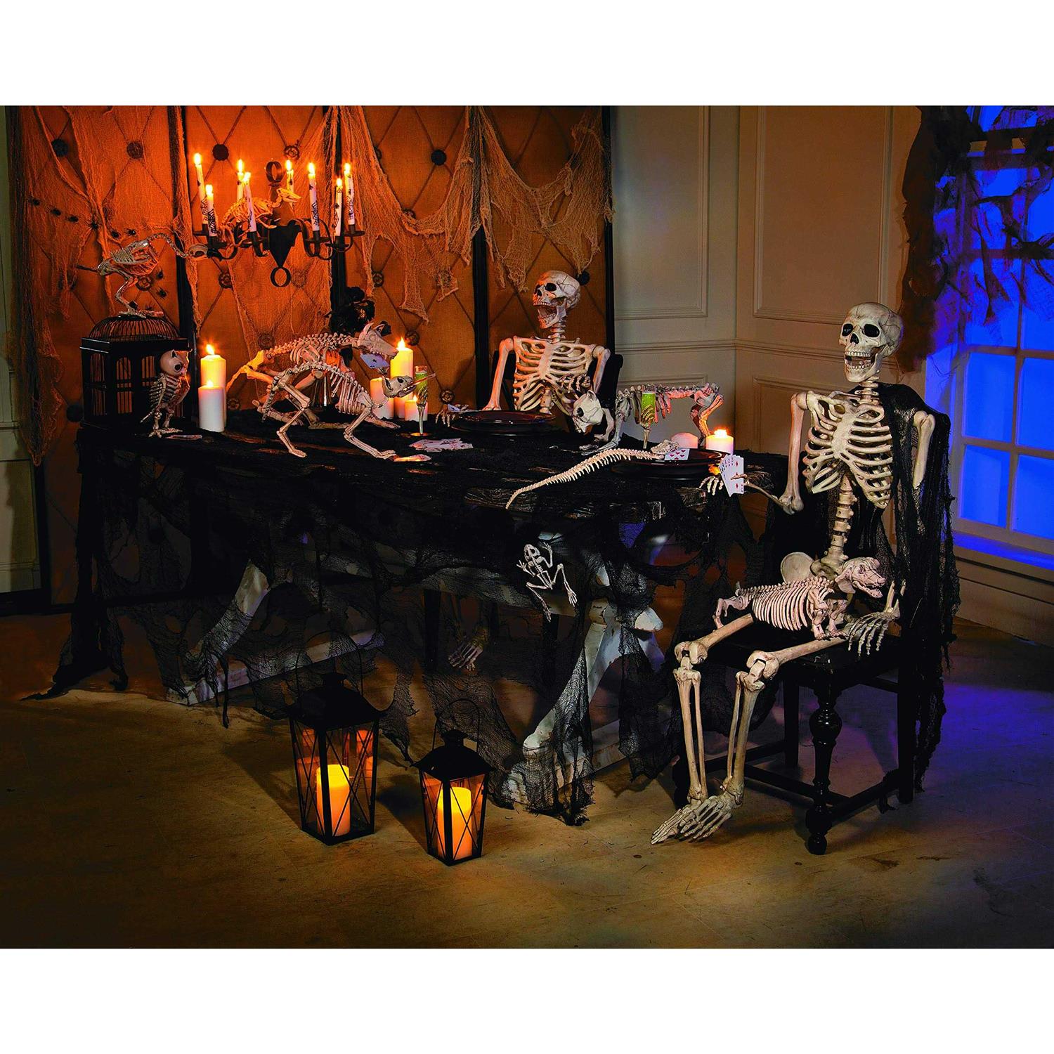 5 Ft Life-Size Posable Skeleton Halloween Decoration