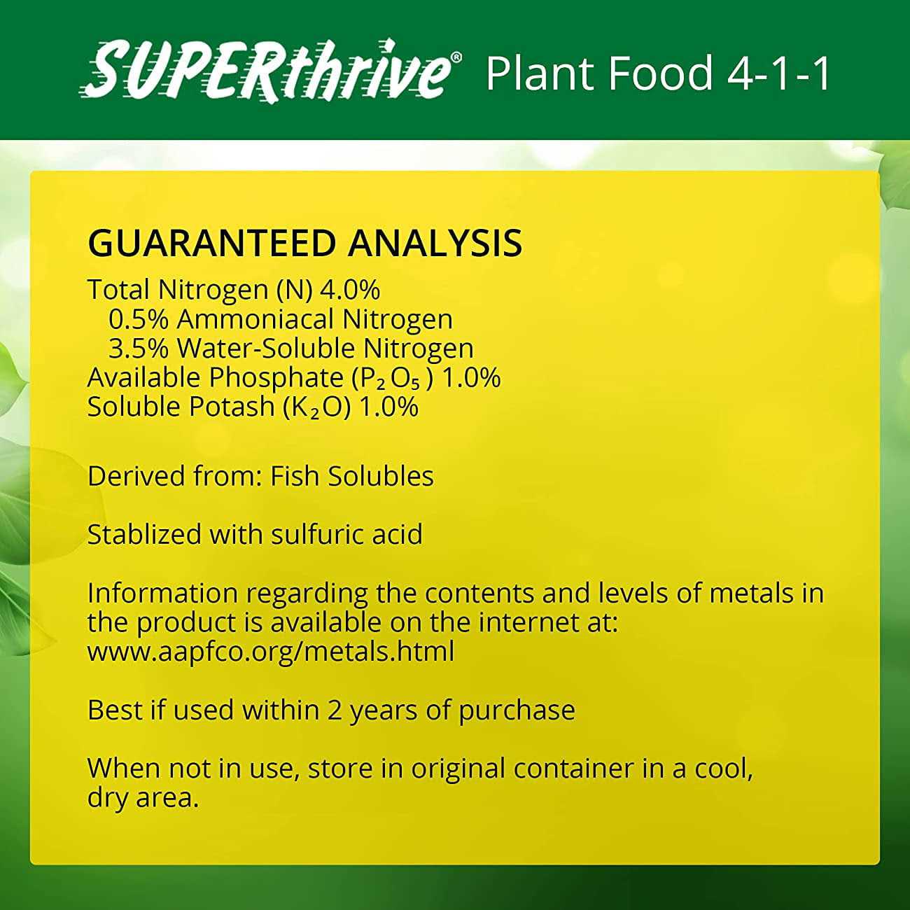 SUPERthrive Organic Liquid Plant Food 1 qt