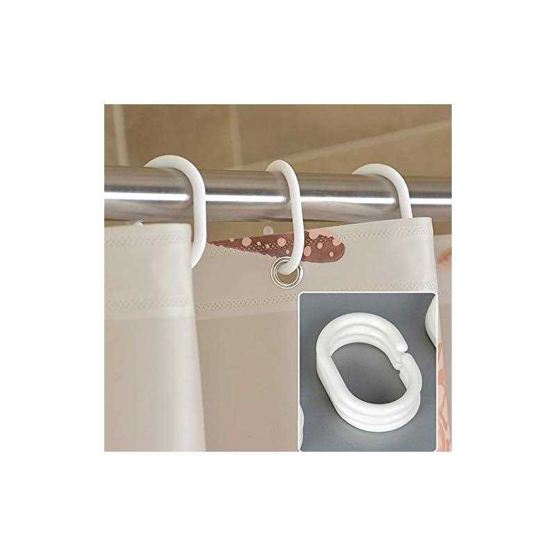 XIGUI Modern Bathroom Shower Curtain Waterproof Peva Plastic Sea Shell Shower Curtain