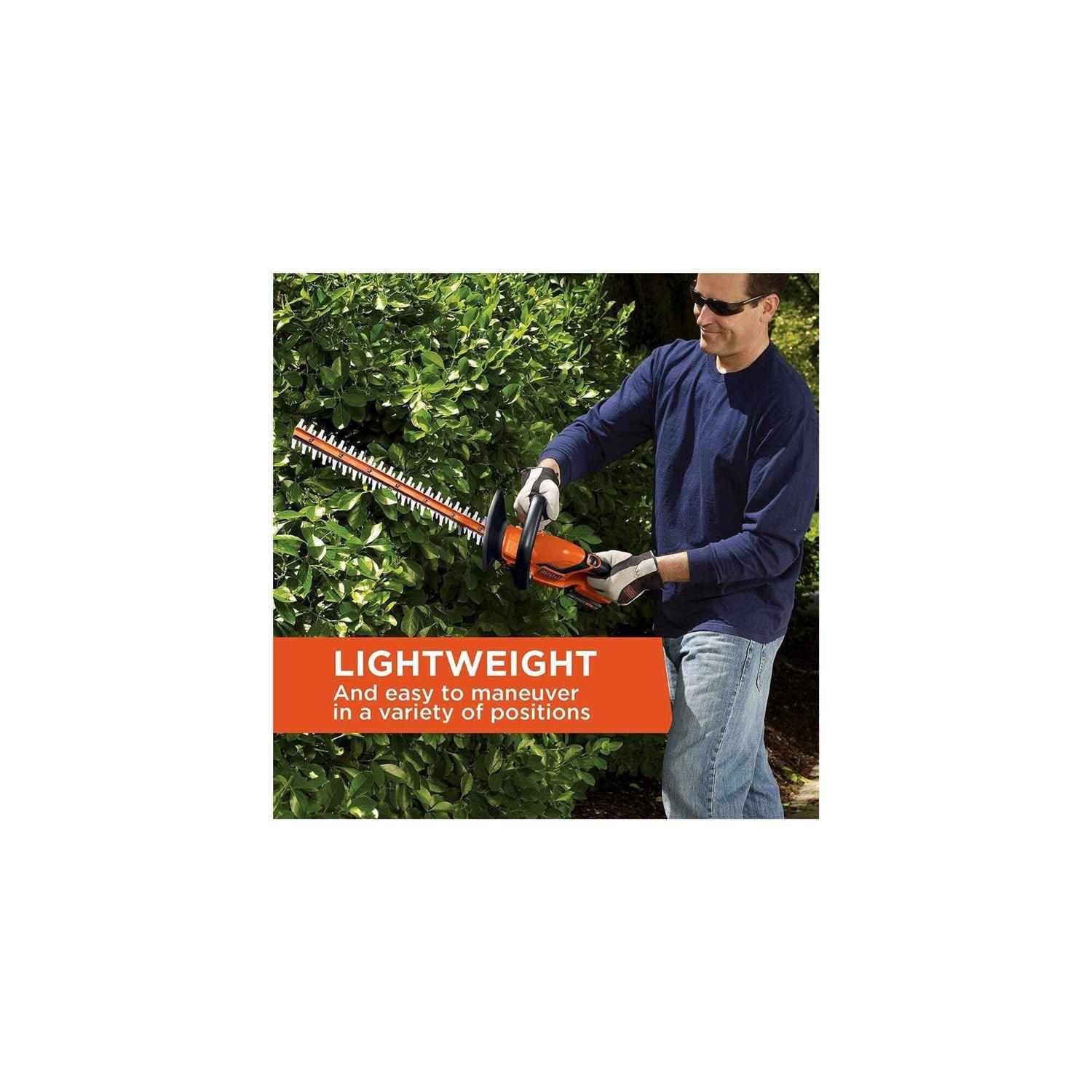 BLACK+DECKER 20V MAX Lithium 22 in. Hedge Trimmer LHT2220