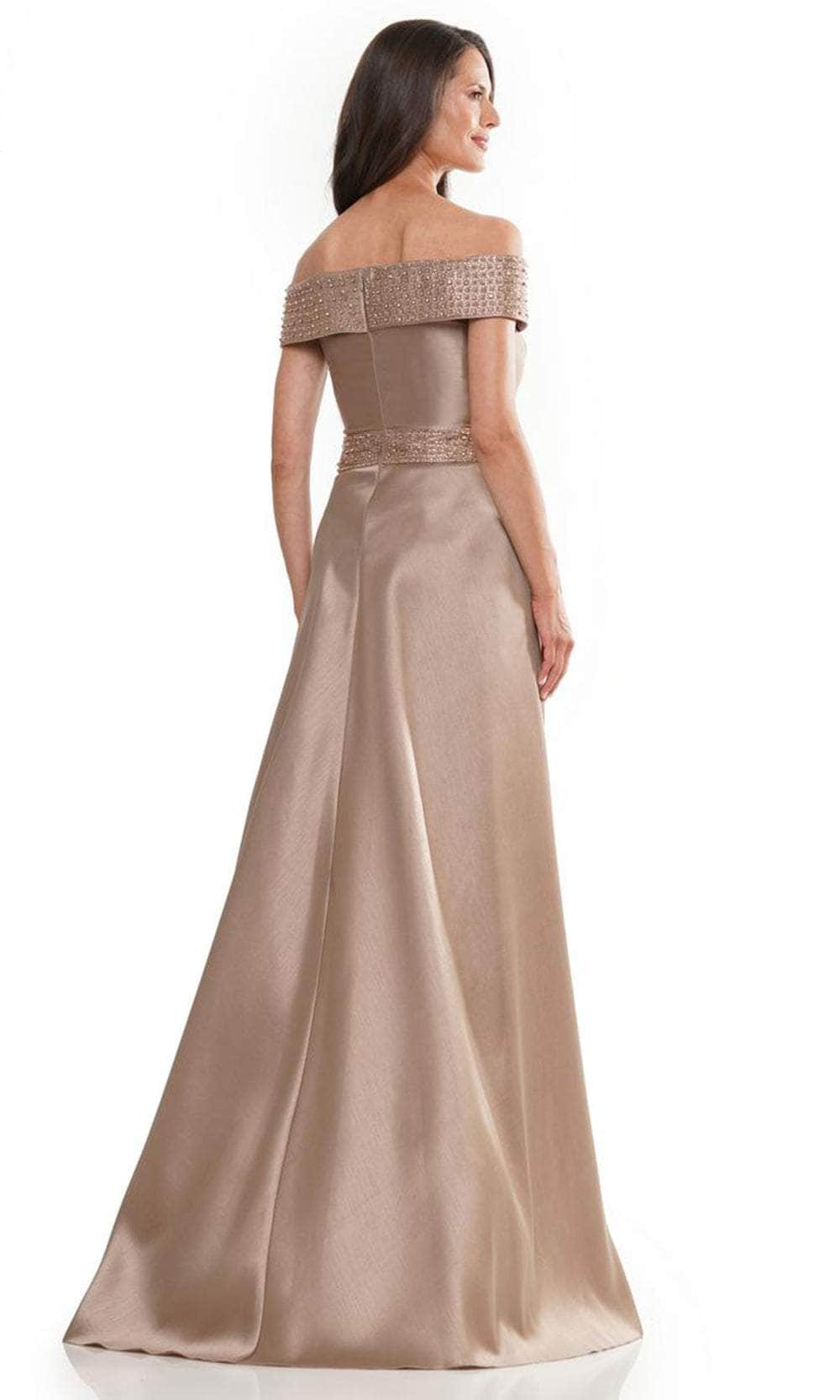 Off-Shoulder A-Line Long Gown