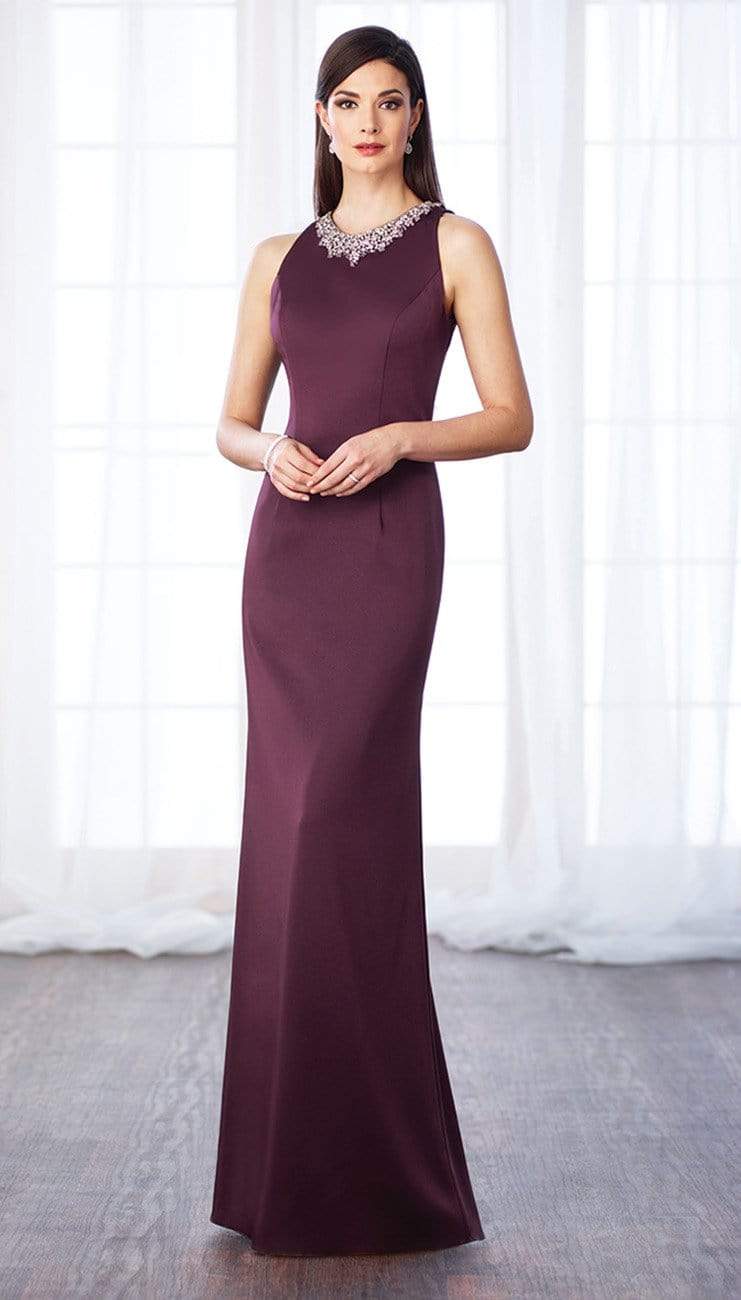 116659 Long Evening Gown with Keyhole Back