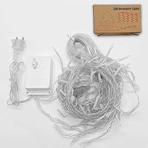 Yolight Icicle Christmas Lights 13ft 96 LED Icicle String Lights 8 Modes Twinkle