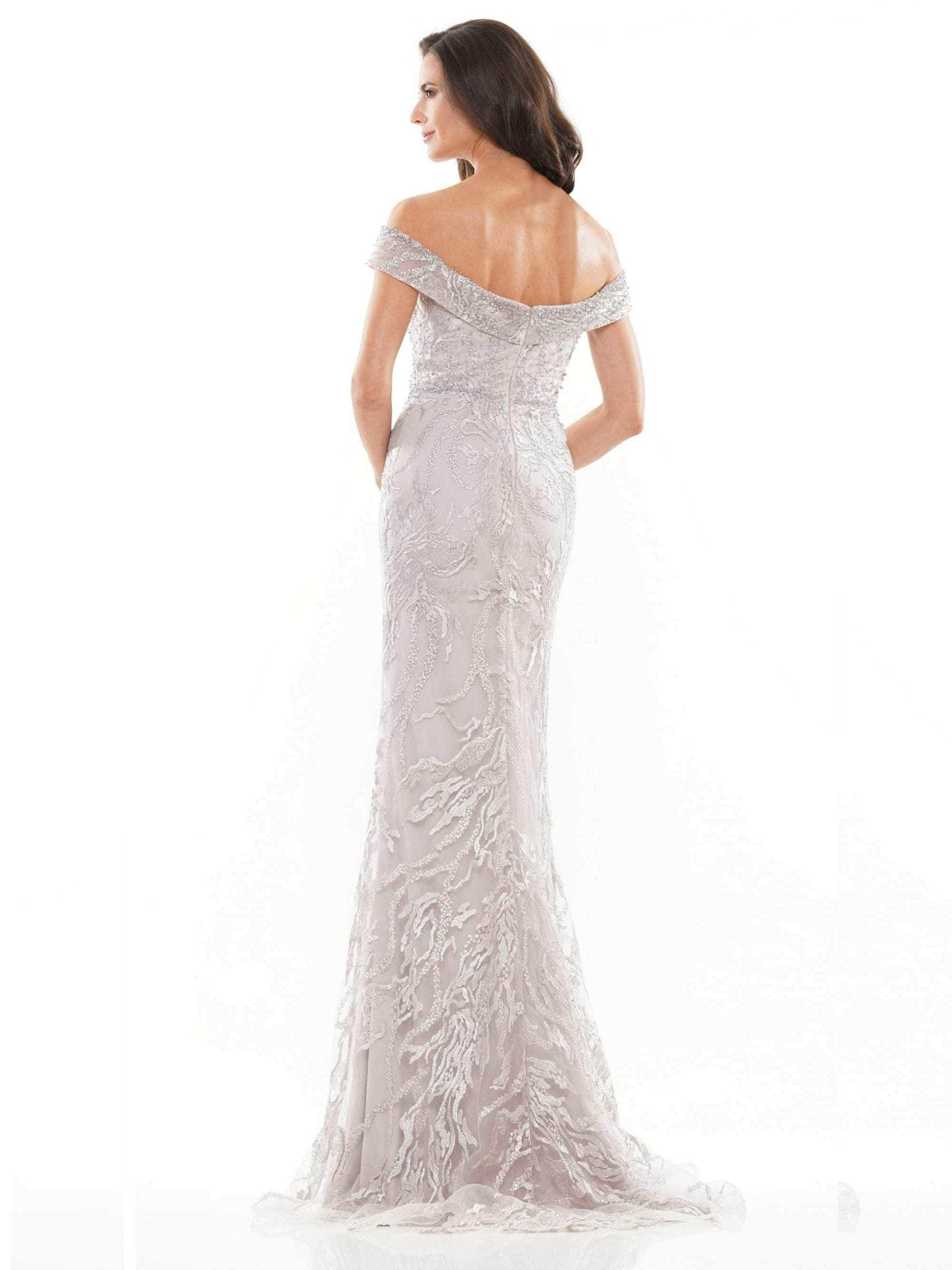 RD2713 Embroidered Off Shoulder Trumpet Gown