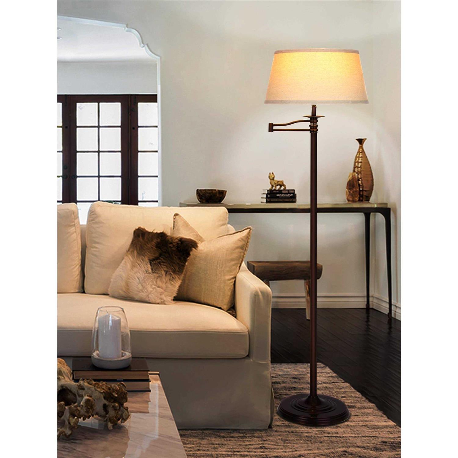 Brightech Caden LED Swing Arm Floor Lamp