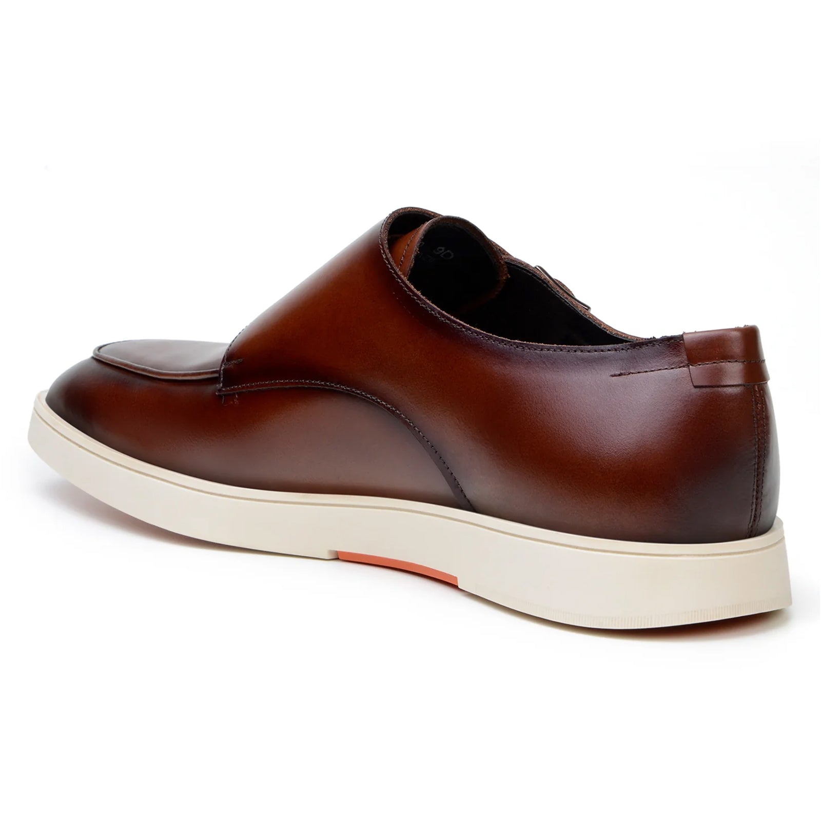 Men’s Belvedere Marcio Nappa Leather Double Monkstrap Casual Dress Shoe in Cognac