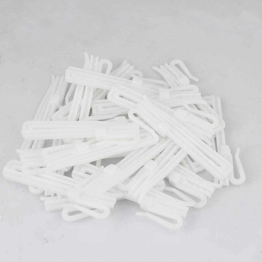 30 pcs Adjustable Curtain Hooks for Drapes Depth Pinch Pleat Locking Curtain Tap