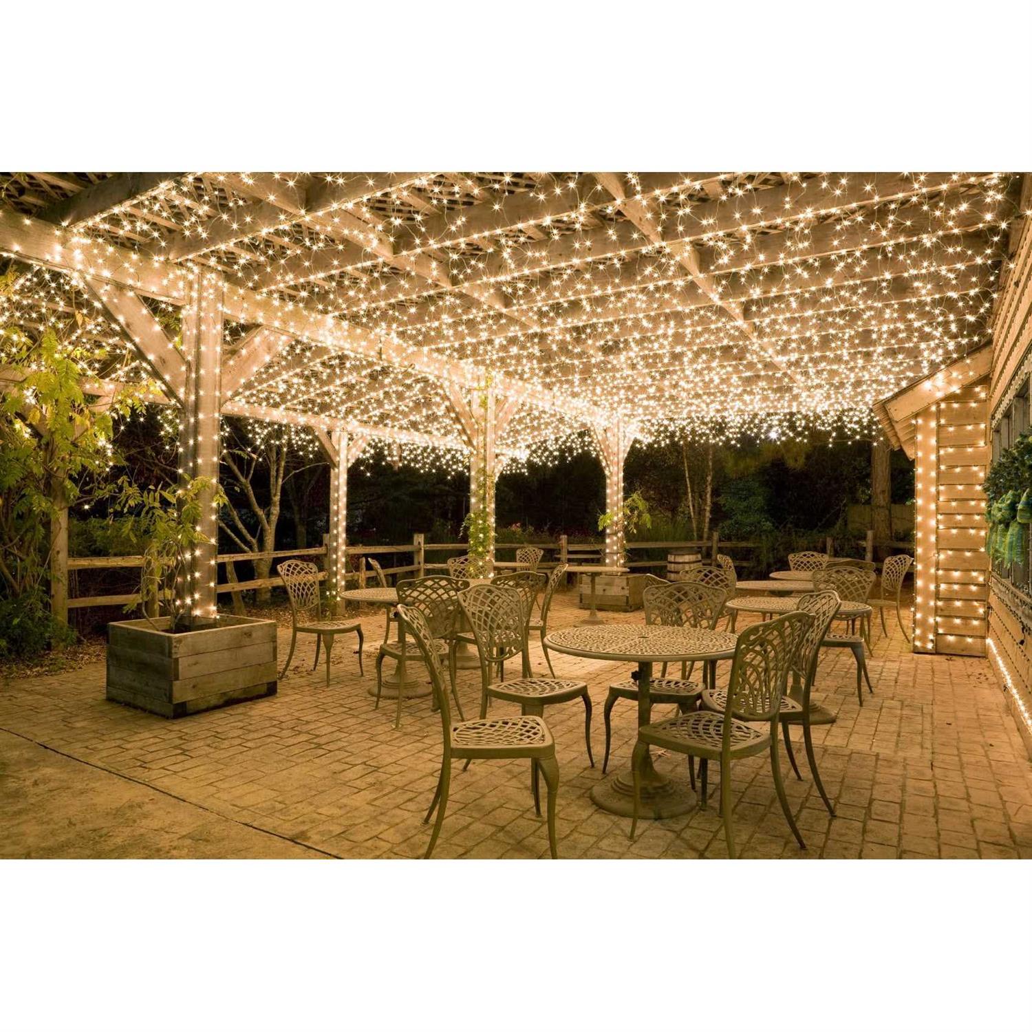 612 Vermont 100 Clear Christmas Lights on White Wire UL Approved for Indoor/Outdoor Use