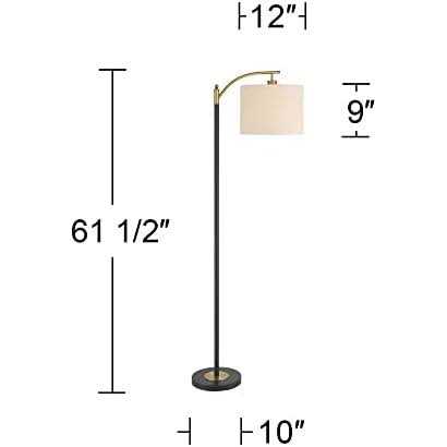 360 Lighting Rayna Modern Downbridge Floor Lamp 61 1/2 Tall Warm