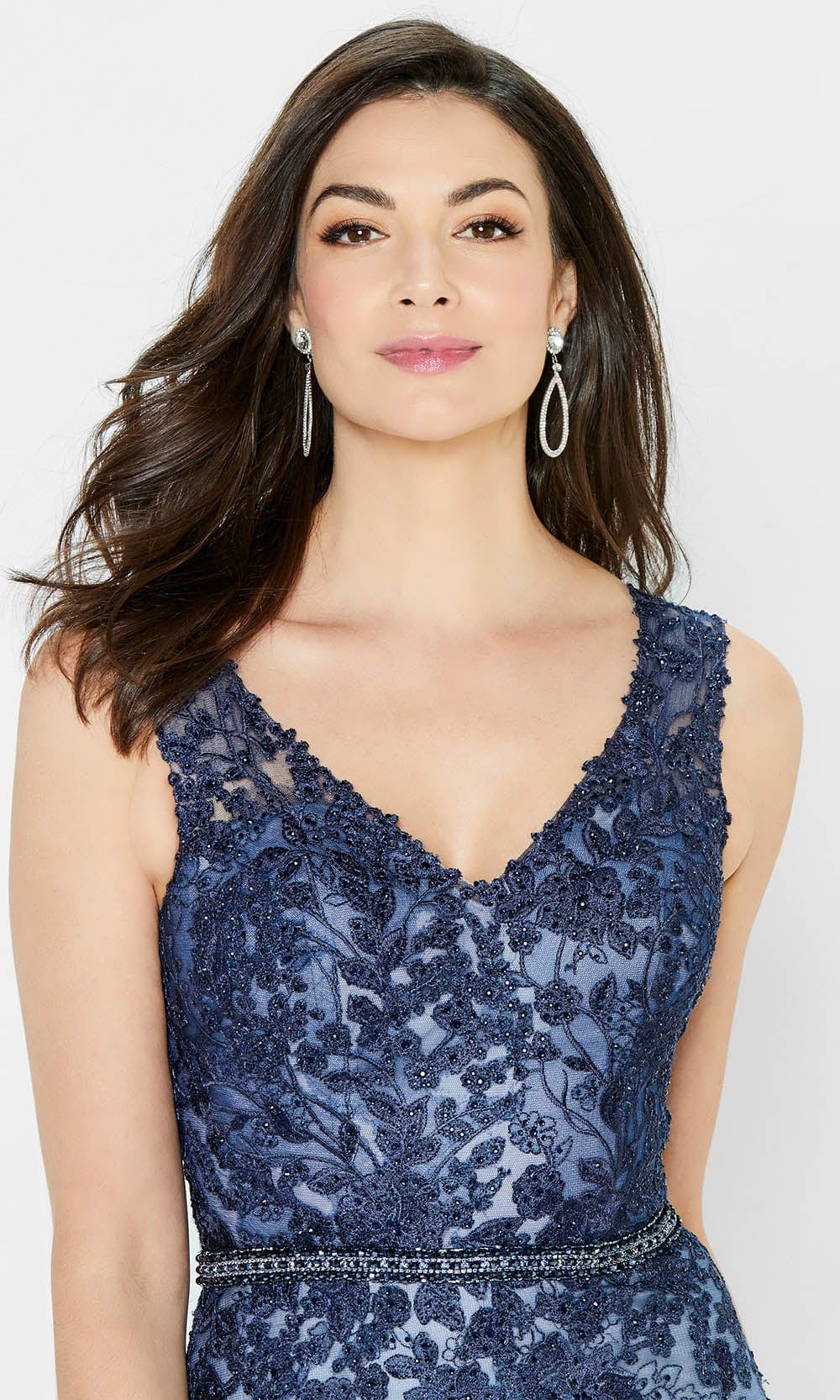 Lace Ombre Evening Gown