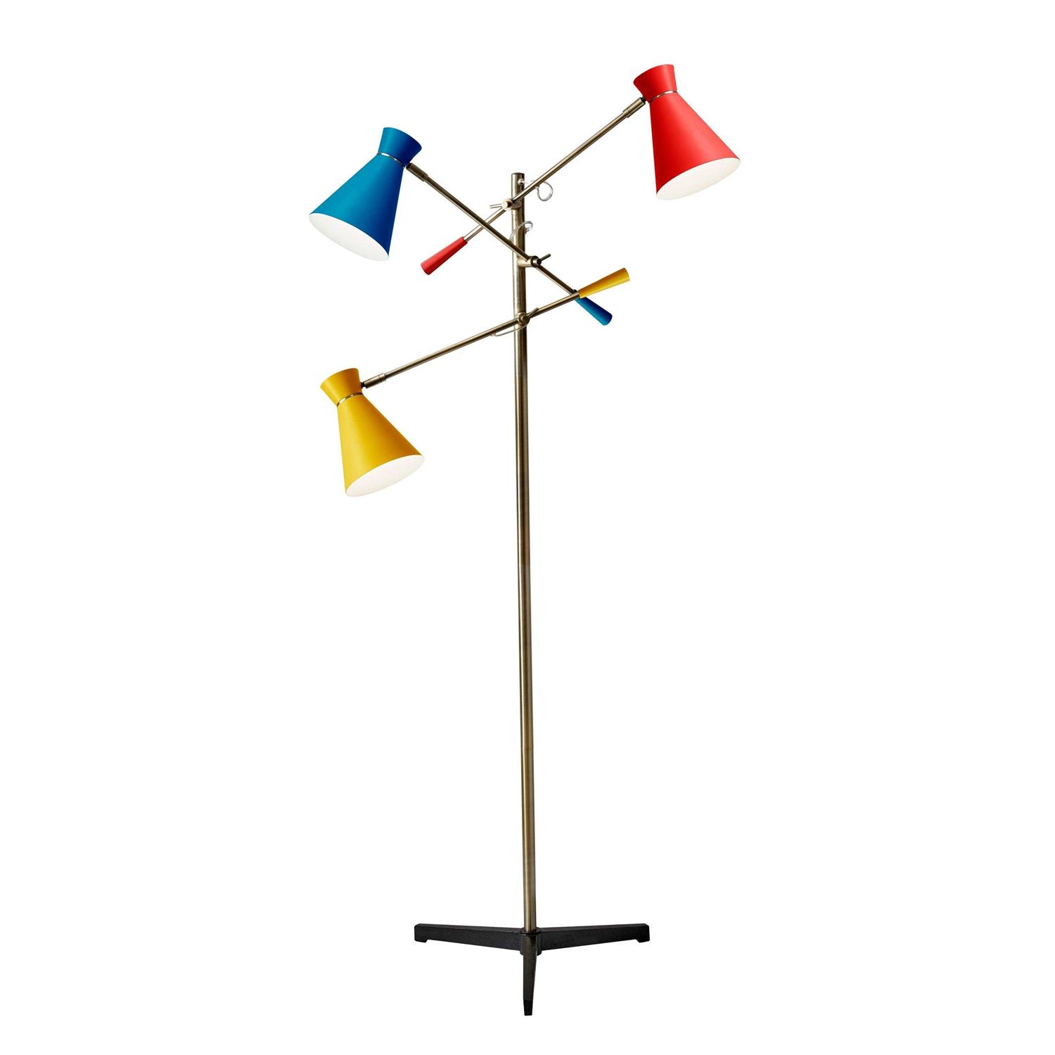 Adesso Lyle 3-Arm Floor Lamp