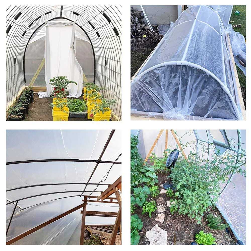 6 mil Greenhouse Plastic Film Sheeting Cover UV Resistant Polyethylene Film