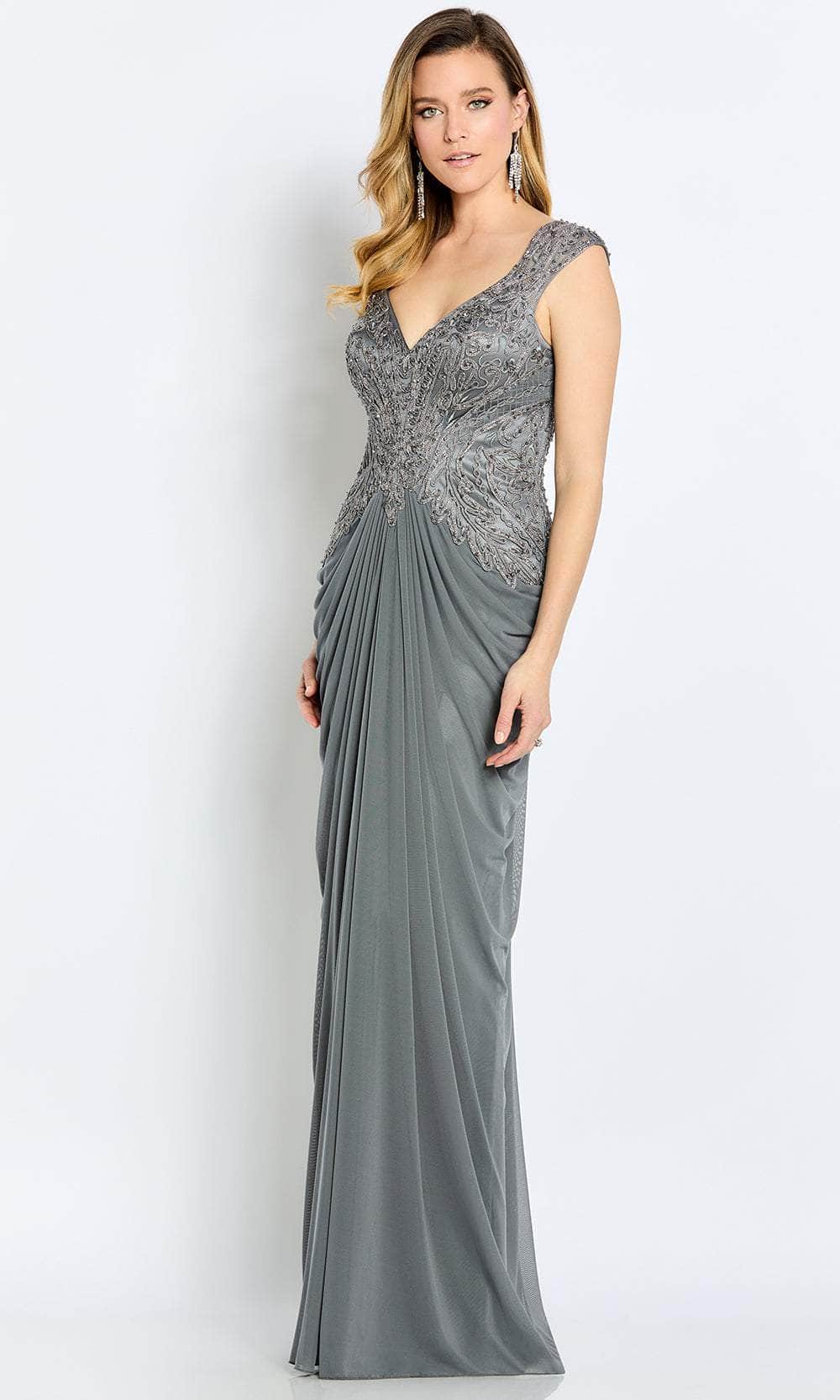 Draped Sheath Evening Gown