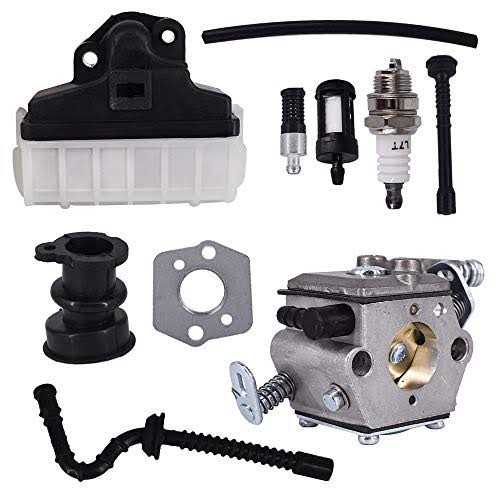Carburetor Kit Fits for Stihl 021 023 025 Ms170 Ms210 Ms230 Ms250 Carb Intake Hose Spark Kit Replace Wt-286