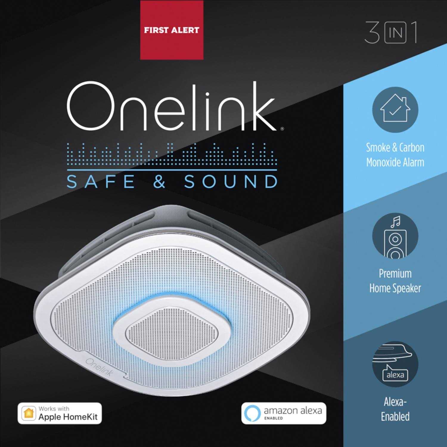 First Alert Onelink Safe Sound Smart Carbon Monoxide/Smoke Alarm with Alexa