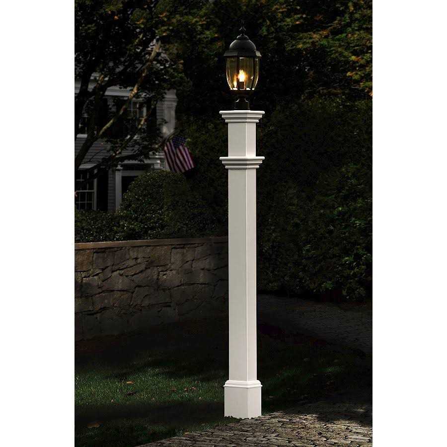 Vita 6L x 6W x 74H Portsmouth Vinyl Lamp Post VA94430