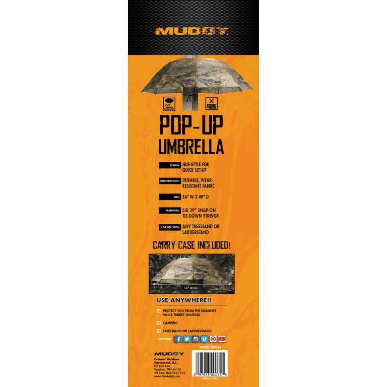 Muddy Pop-Up Umbrella