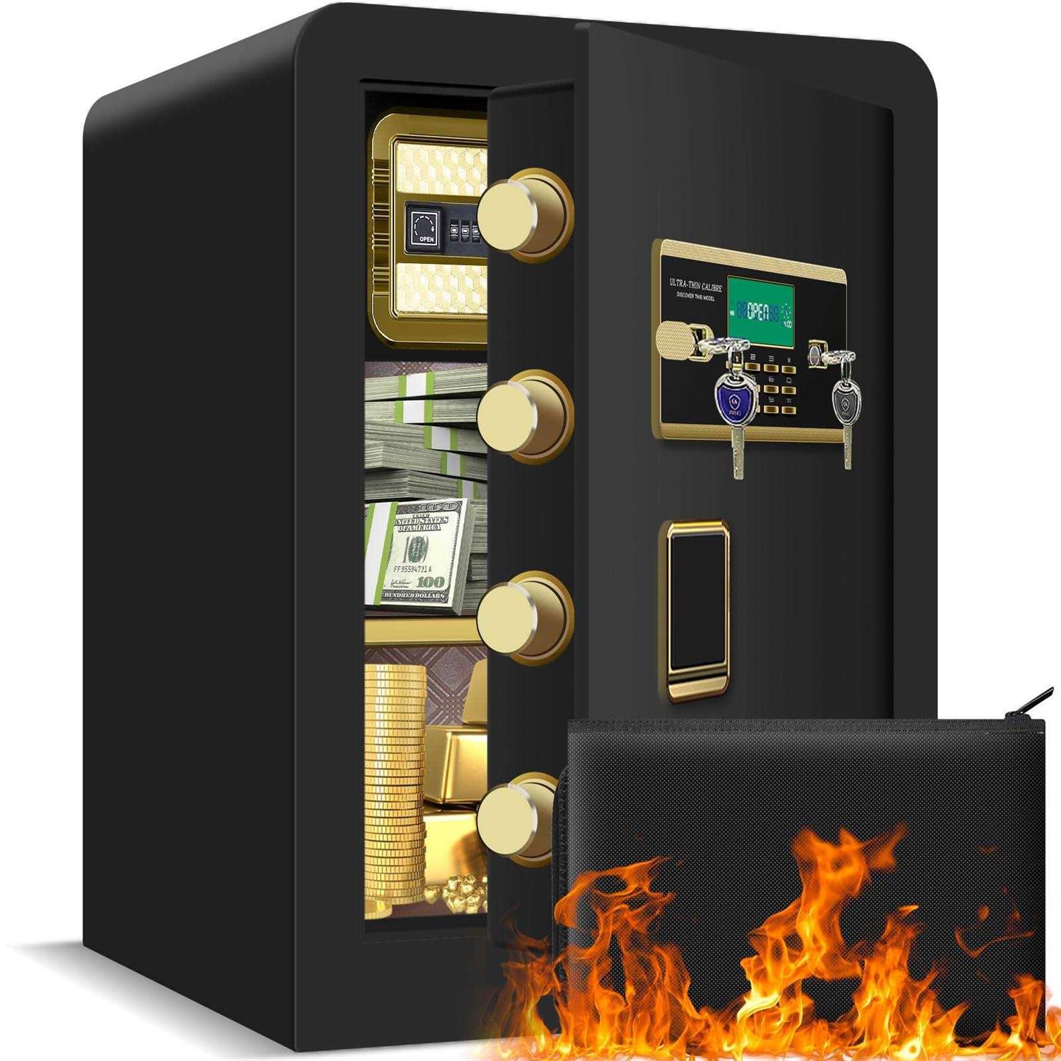 2.6 Cu ft Large Home Safe Fireproof Waterproof