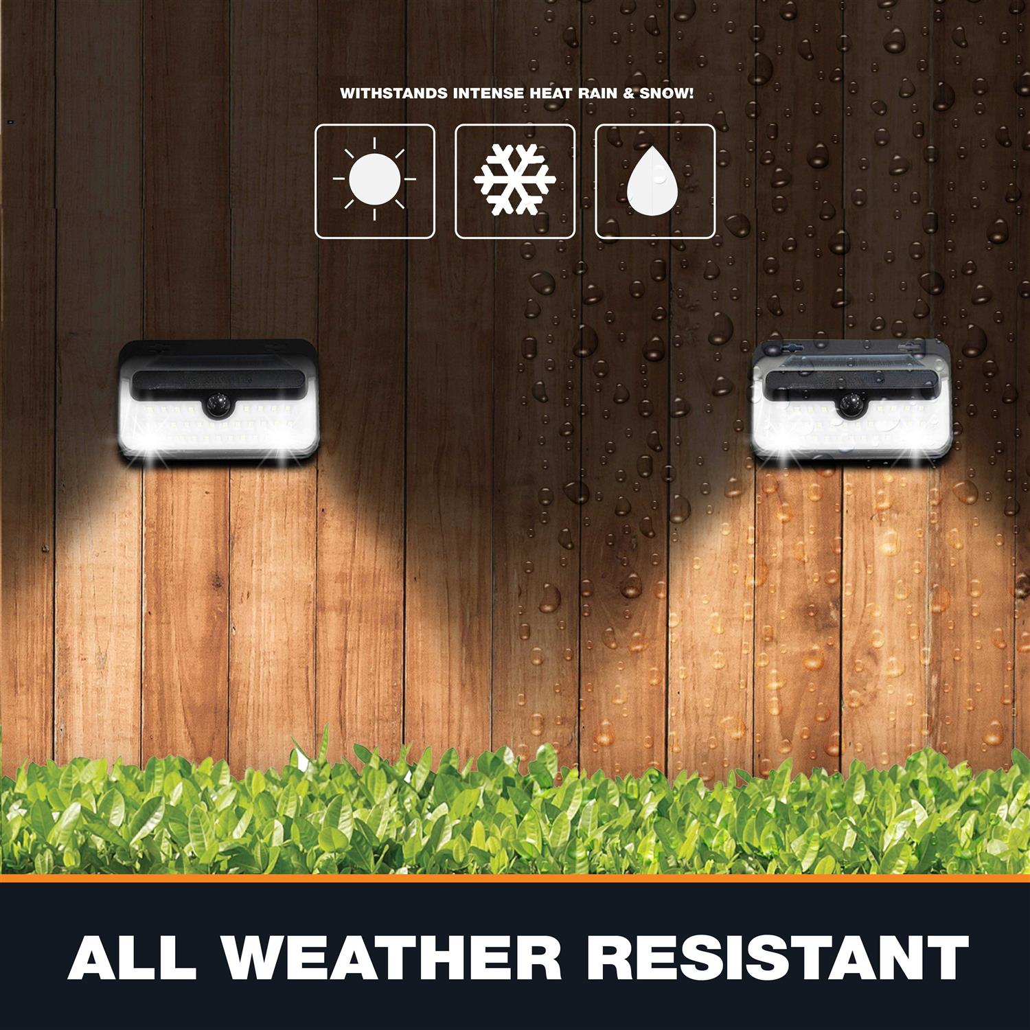 Bell + Howell Bionic Motion Activated Solar LED Wall Lights