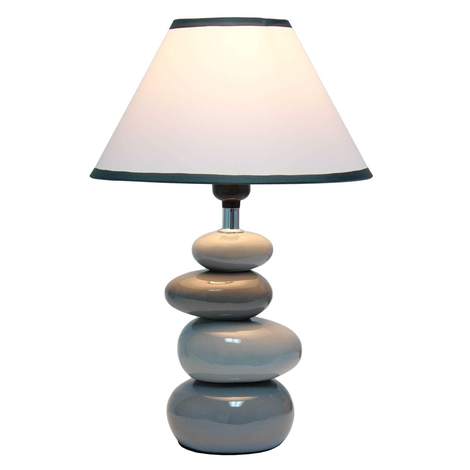 All the Rages Simple Designs Ceramic Stone Table Lamp