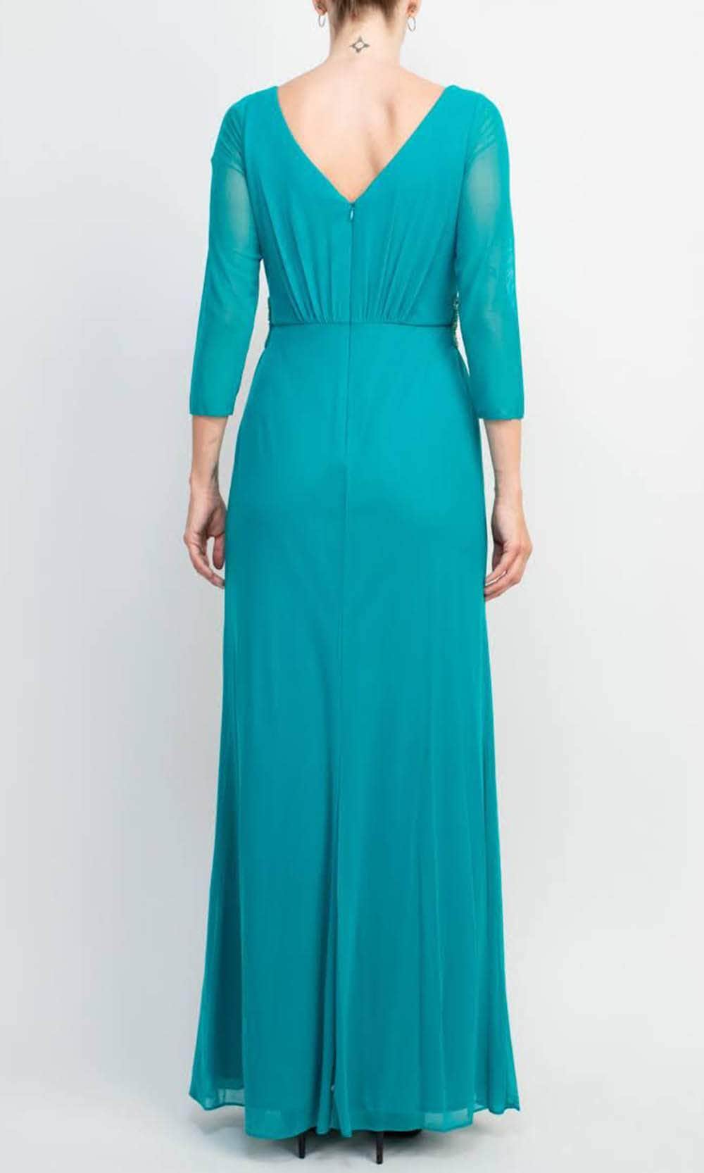 Embellished Waist Evening Dress