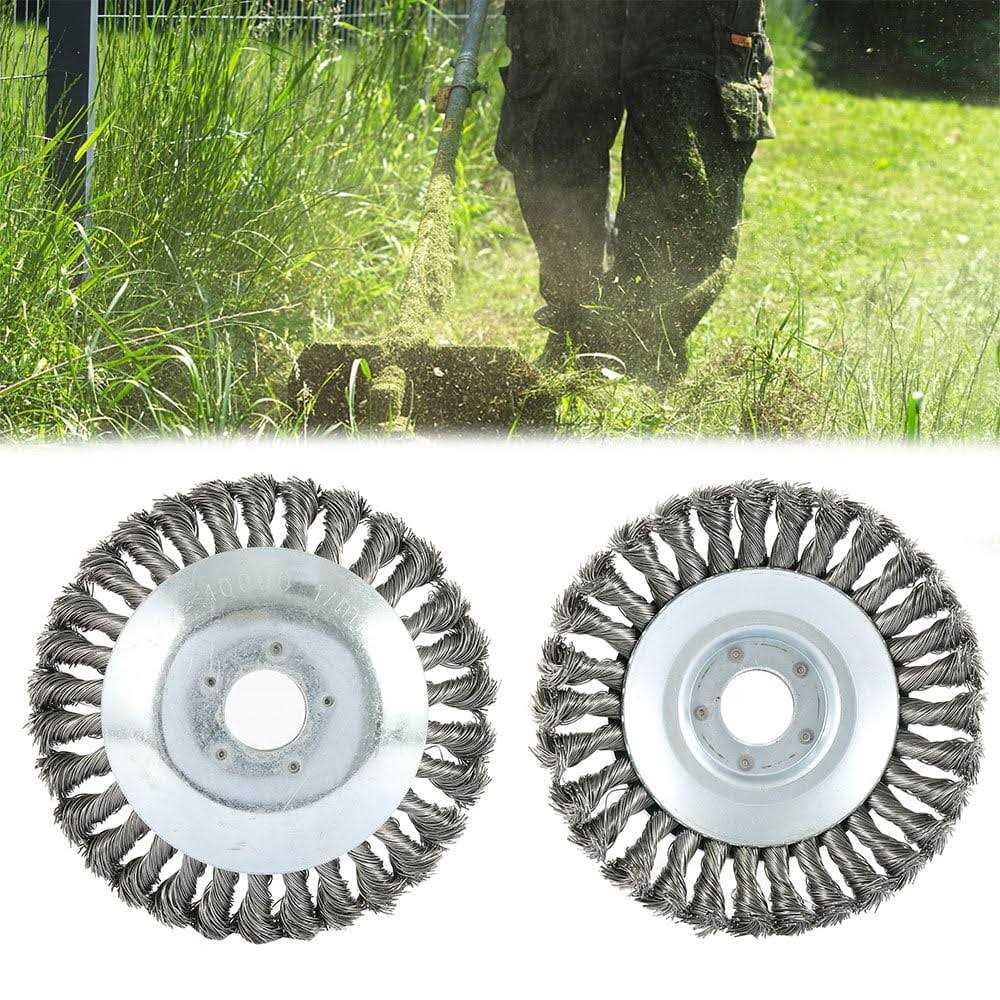Willstar The Indestructible Steel Wire Wheel Brush Cutter Trimmer Head Replacement for Garden Grass Weed Rust Removal Paving Stone Pavement