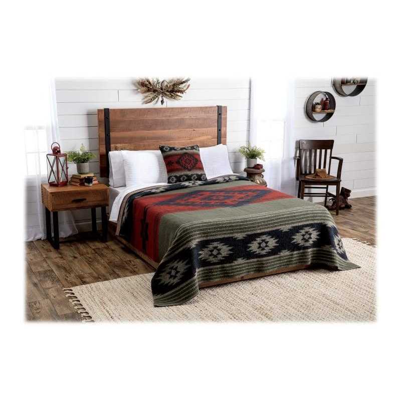 White River Home Upper Mesa Falls Reversible Wool Blanket
