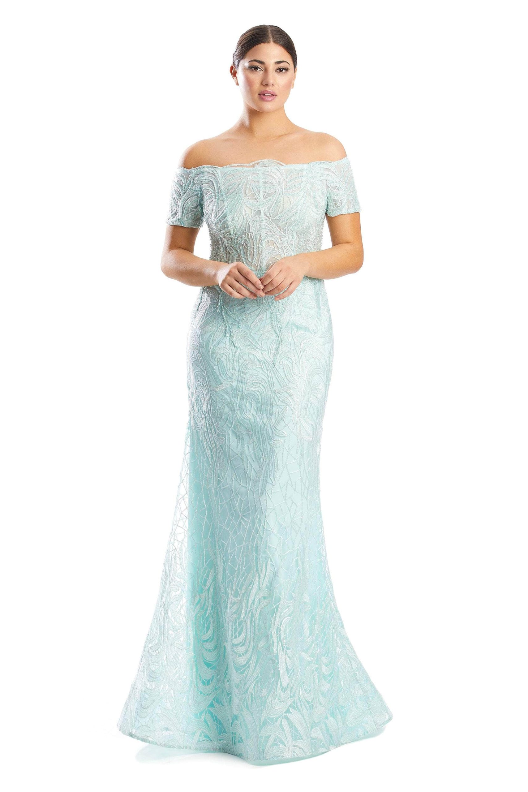 Off the Shoulder Formal Sheath Gown