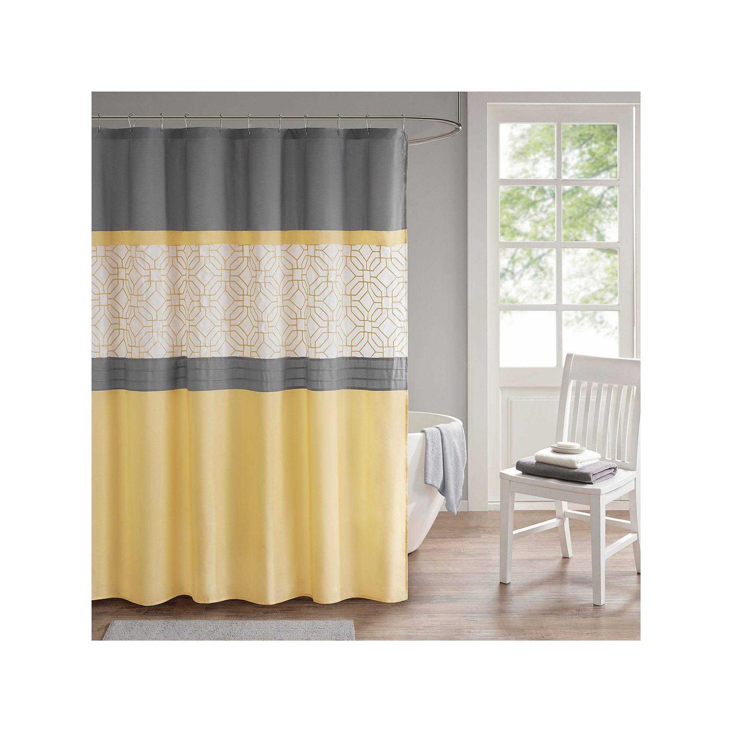 510 Design and Embroidered Shower Curtain