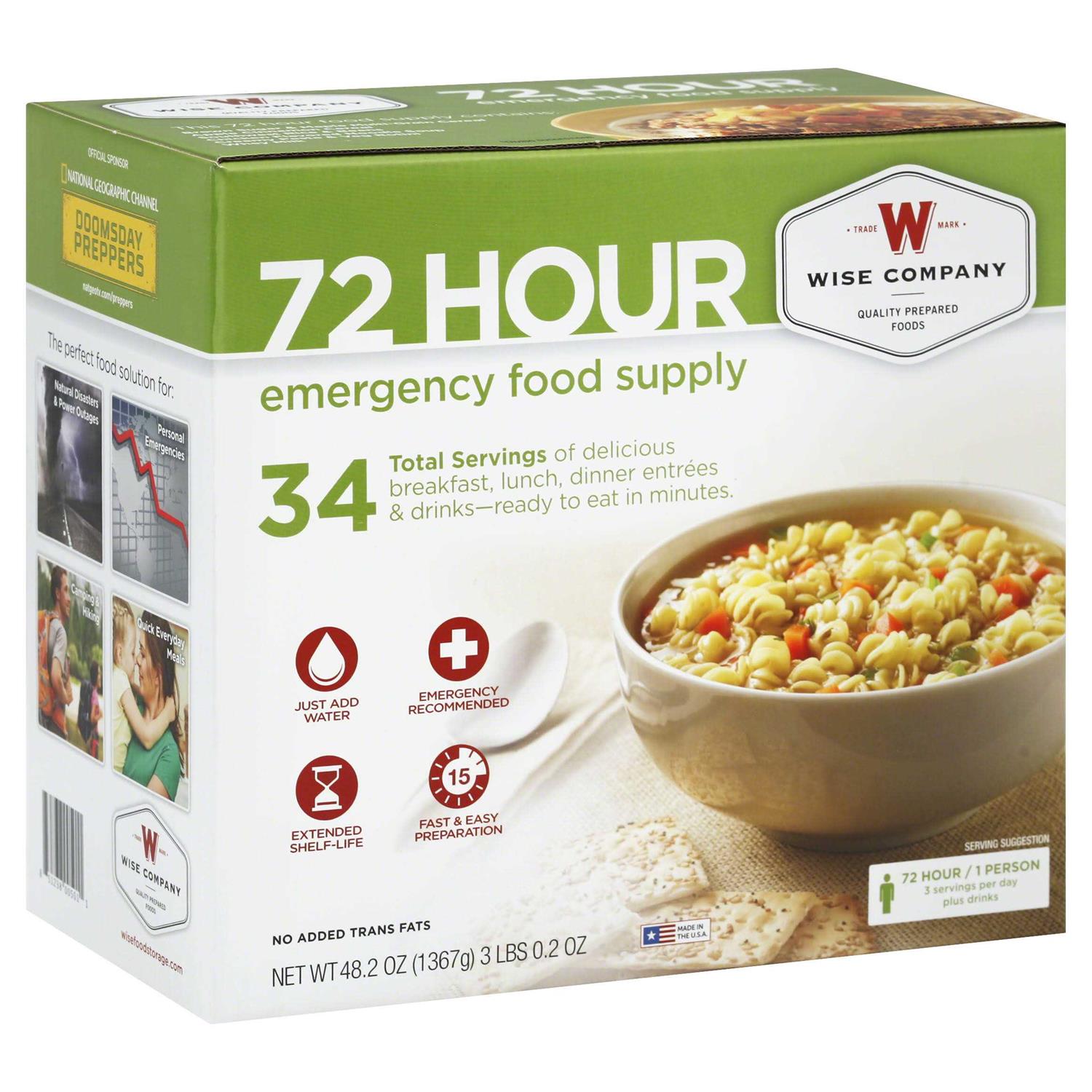 ReadyWise 72 Hour Emergency Food Supply