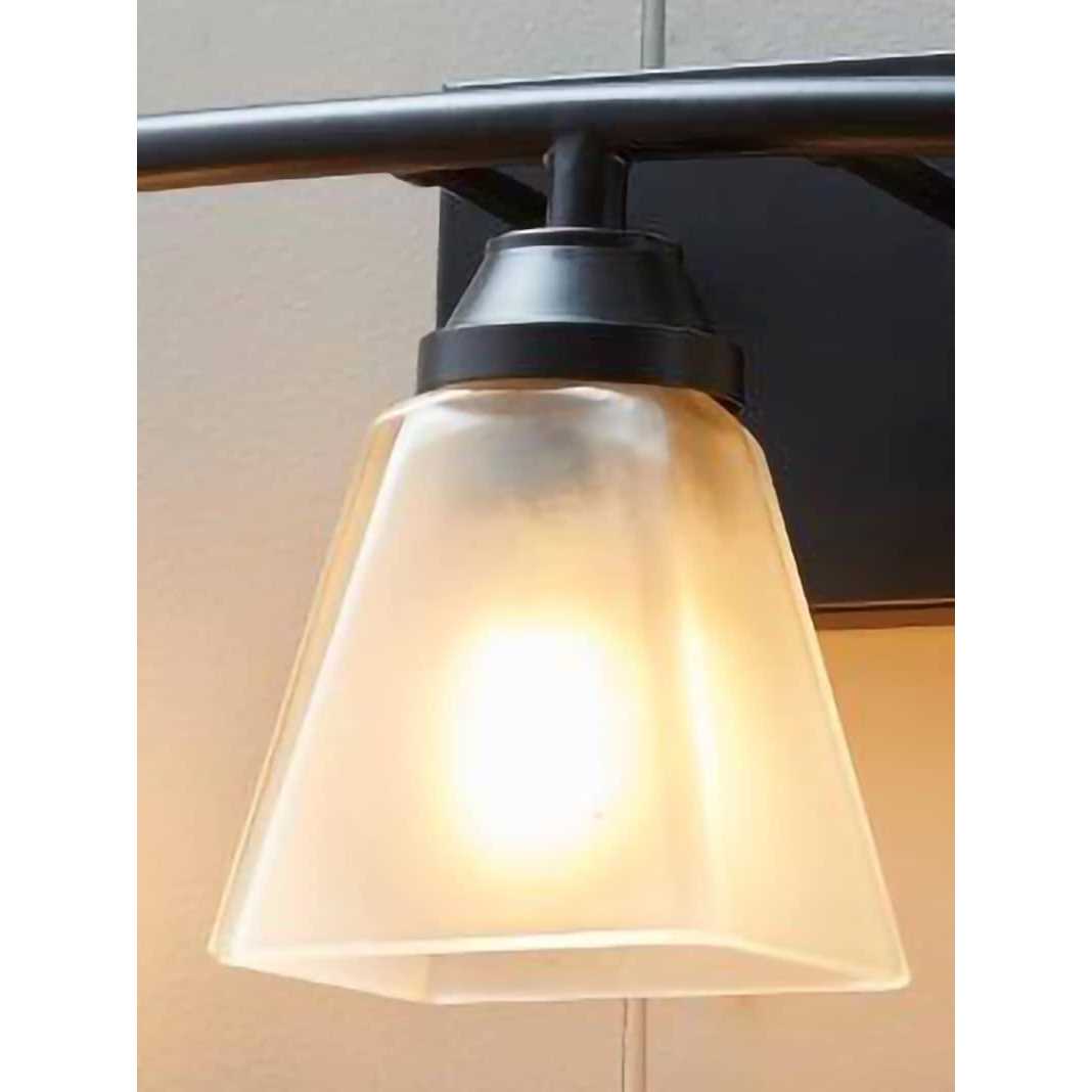 Style Selections 18.63-in 3-Light Black Transitional Vanity Light VBK120-3BK